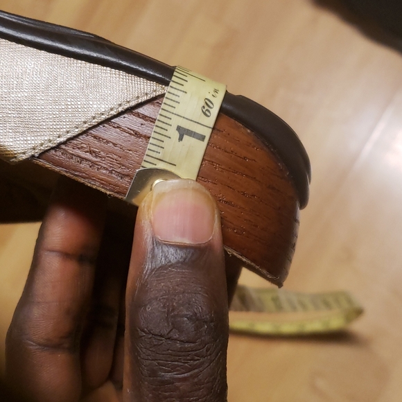 SAS Jett Toe Loop Slide LEATHER Tripad Soft Footbed Comfort Sandal Gold/Tan 10 - Picture 16 of 16